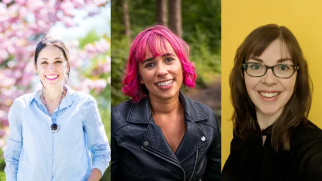 From left, Delfina Zagarzazú, Zahra Hedges, Daisy Ford-Downes