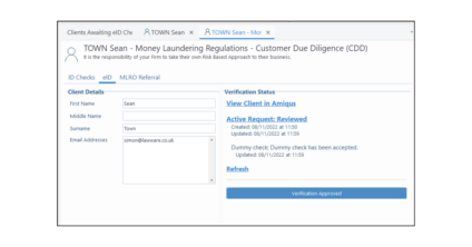 Amiqus and LawWare build integration