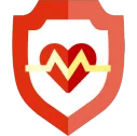 Illustration of a heart within a shield to represent cover provided by Amiqus.