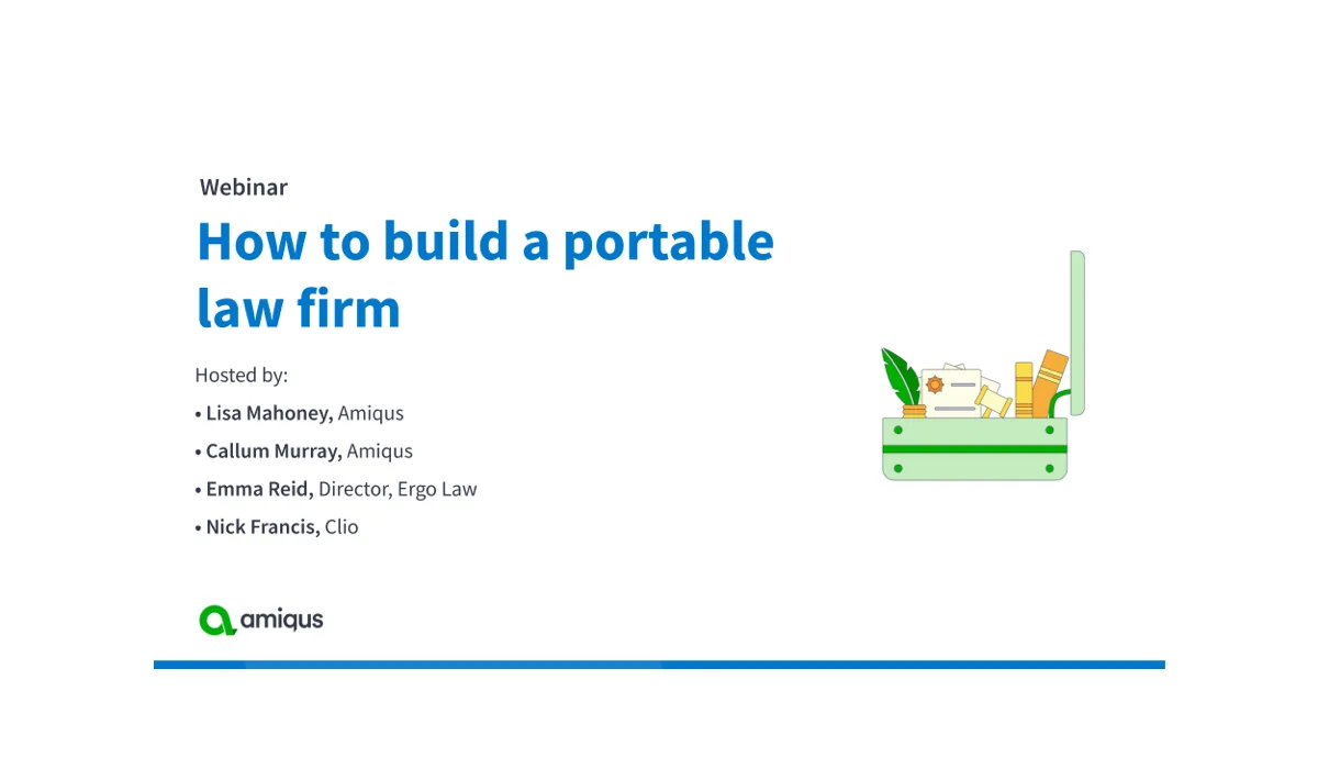 How to build a portable law firm