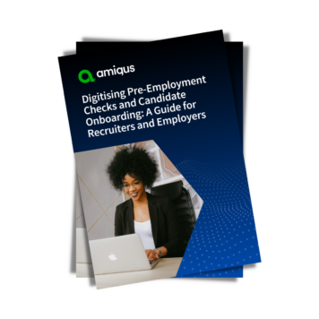 printed booklet of the Digitising Pre-Employment Checks and Candidate Onboarding guide