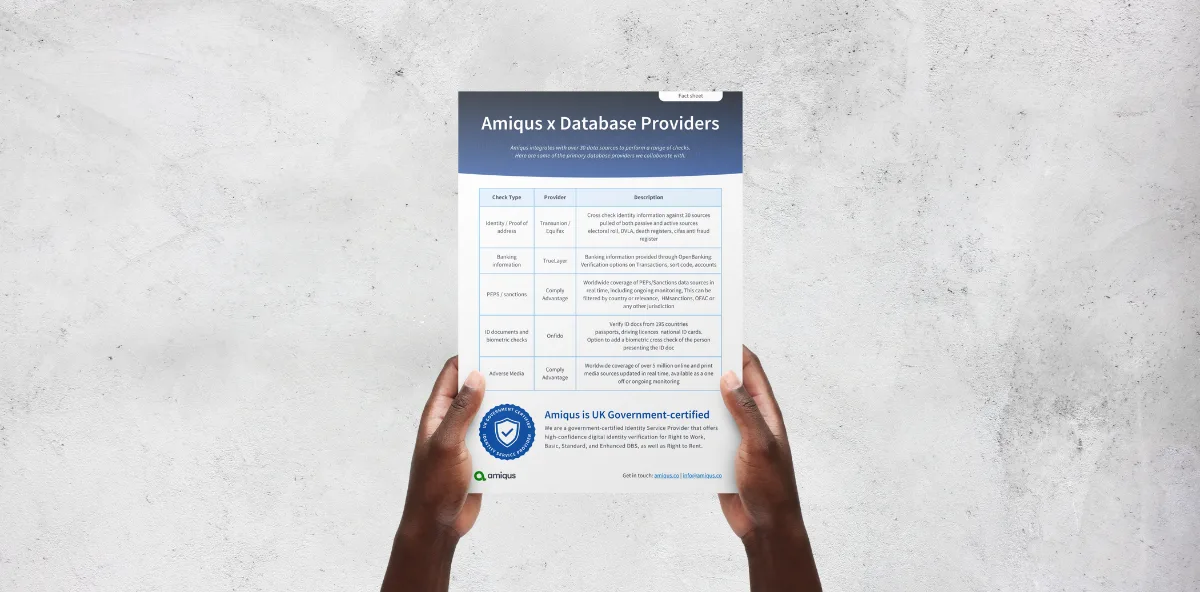 Amiqus x Database Providers