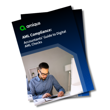 Hard copy of the guide that says AML Compliance: Accountants’ Guide to Digital AML Checks