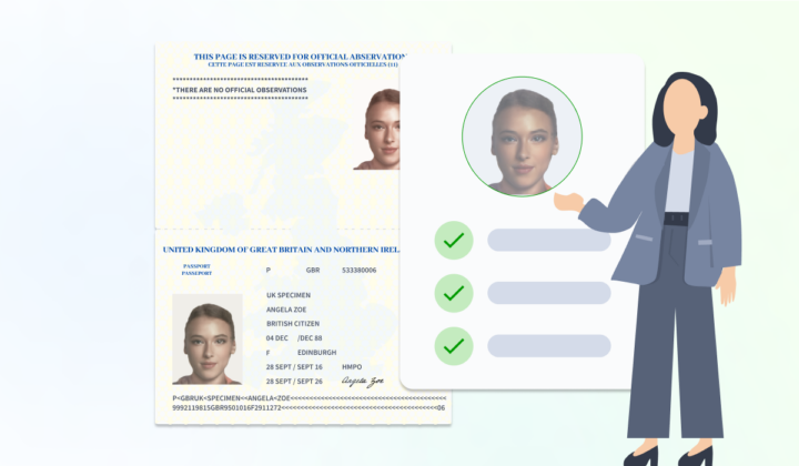 A woman showing digital identification for smooth client onboarding