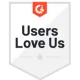 g2 badge - users love us