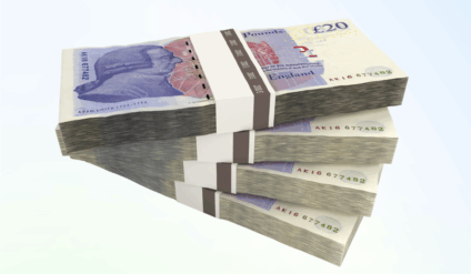 pile of money laundering money