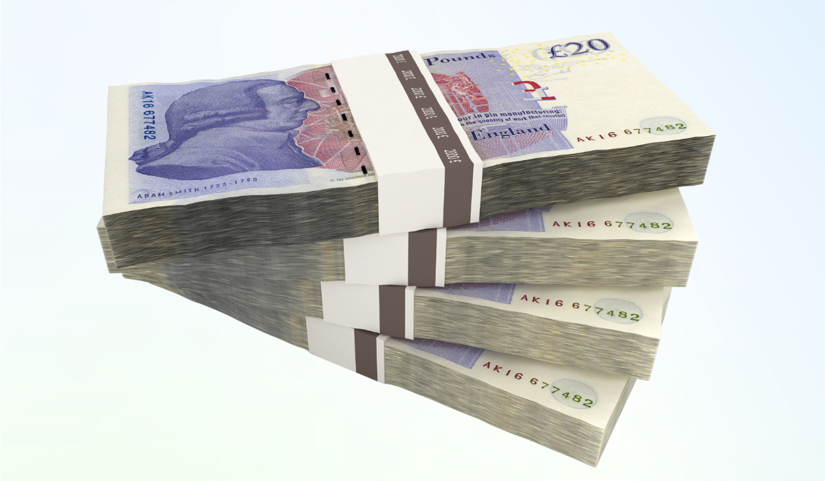 pile of money laundering money