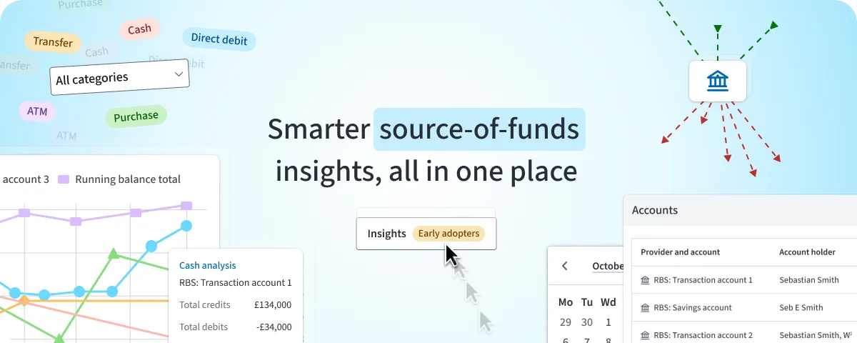 Smarter source of funds insights, all in one place